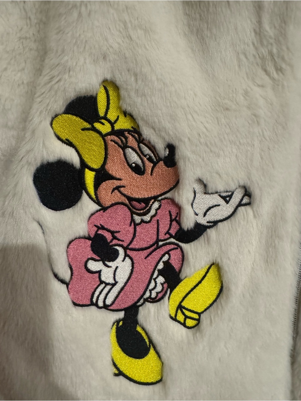 Disney Mickey & Friends Faux Fur Full-Zip Jacket Adult - Picture 7 of 10